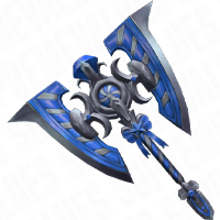 Blue Swirly Axe