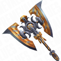 Gold Swirly Axe